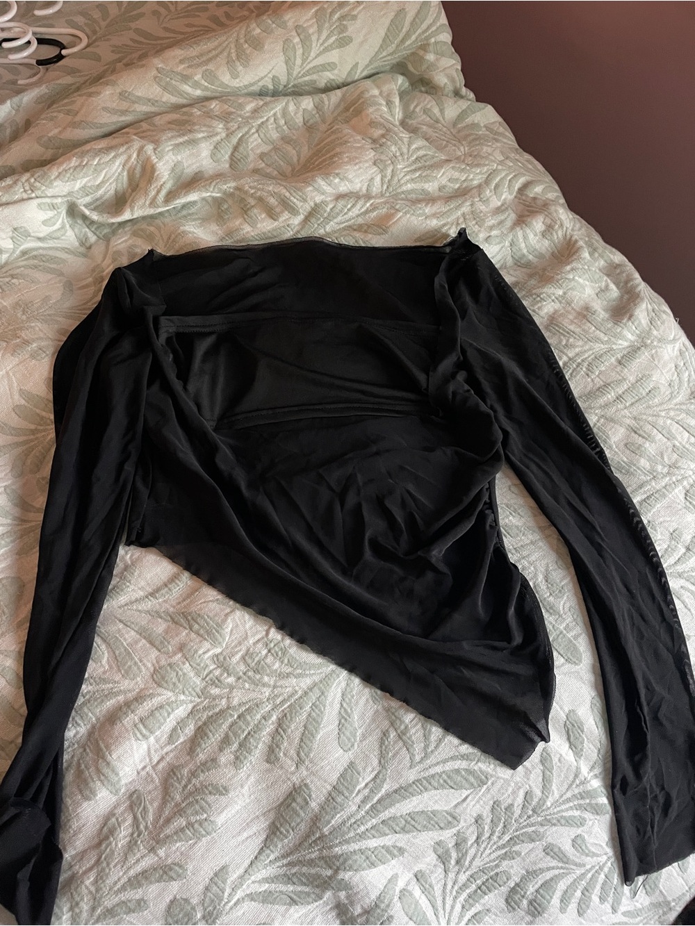 Black going out long sleeve top